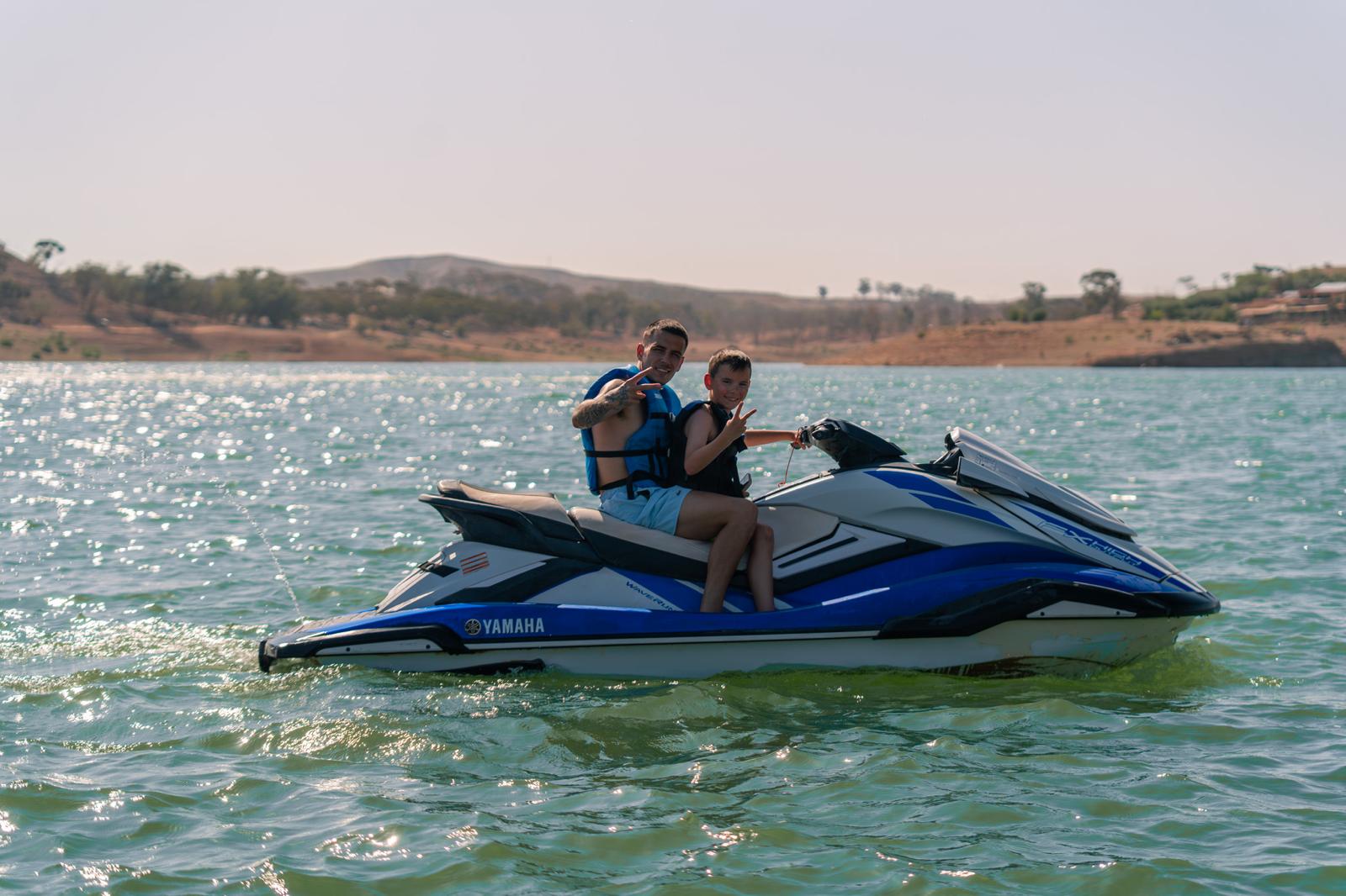 L’équipe JET ATLAS au départ du jet-ski
