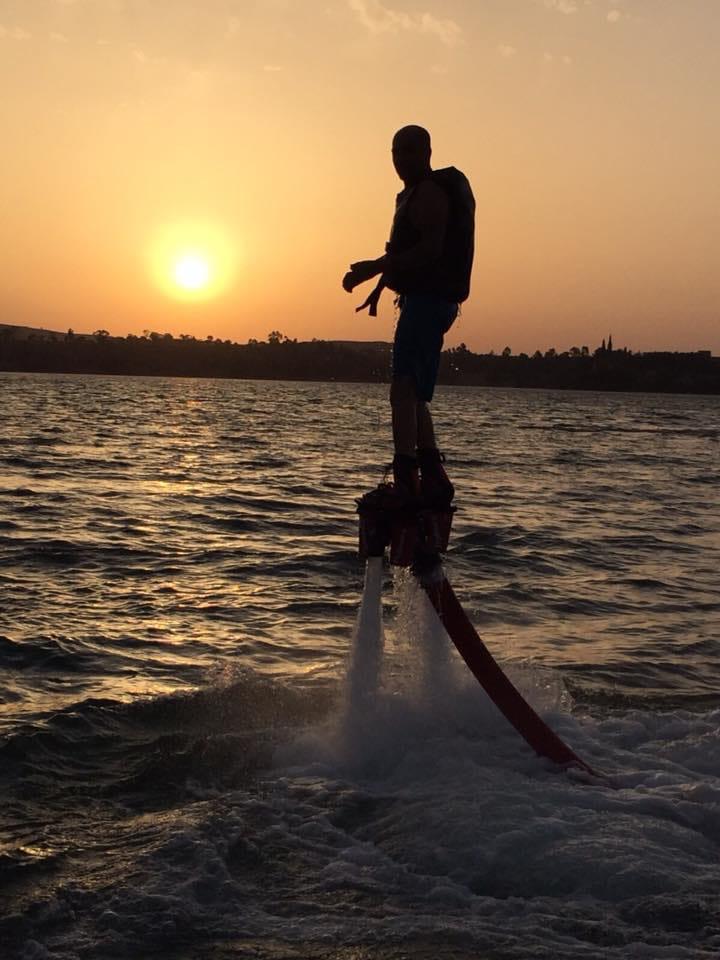 Flyboard au coucher